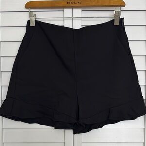 Zara Black High Waist Shorts